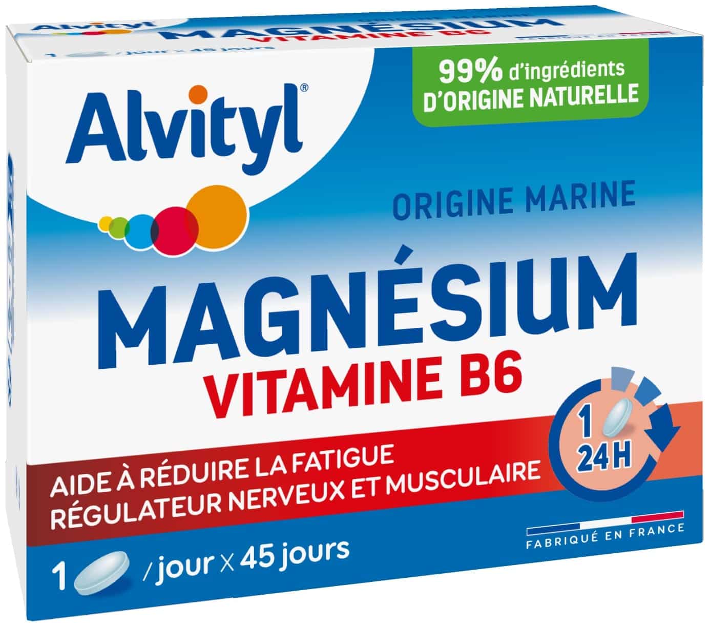 image Alvityl® Magnésium Vitamine B6 - Boîte de 45 comprimés